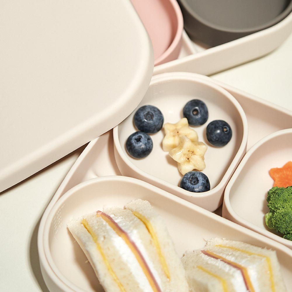 MOTHER-K 鉑金矽膠餐盤組上蓋 (象牙白)-細節圖4