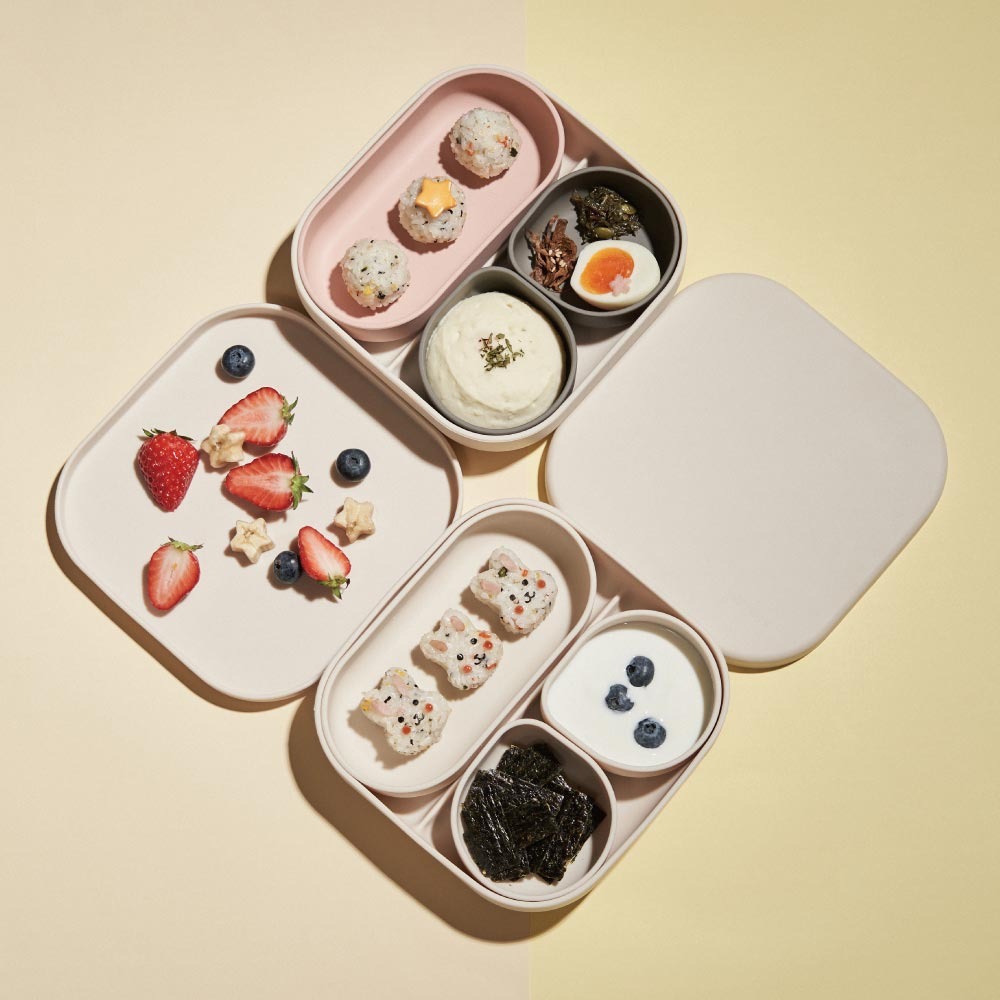 MOTHER-K 鉑金矽膠餐盤組上蓋 (象牙白)-細節圖5