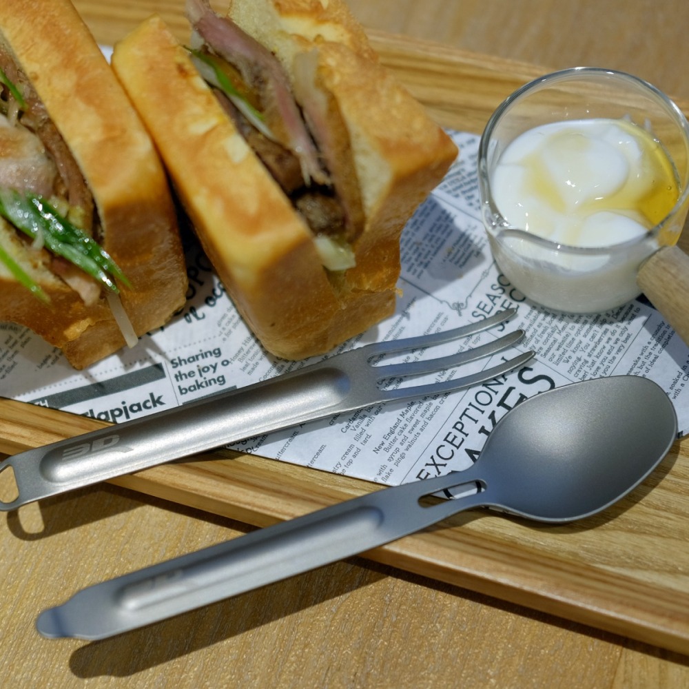 3D Mats 純鈦超輕量兩用叉匙組-細節圖4