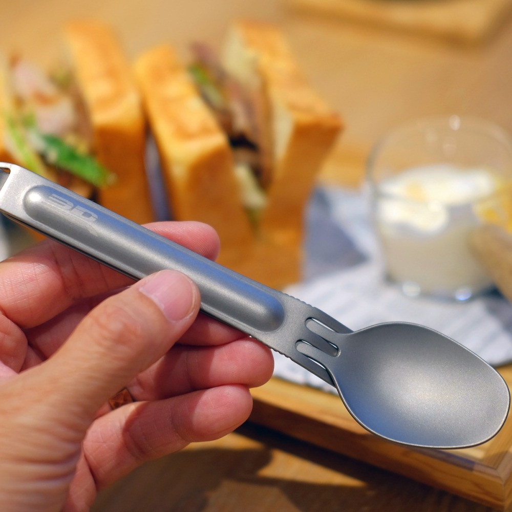 3D Mats 純鈦超輕量兩用叉匙組-細節圖5