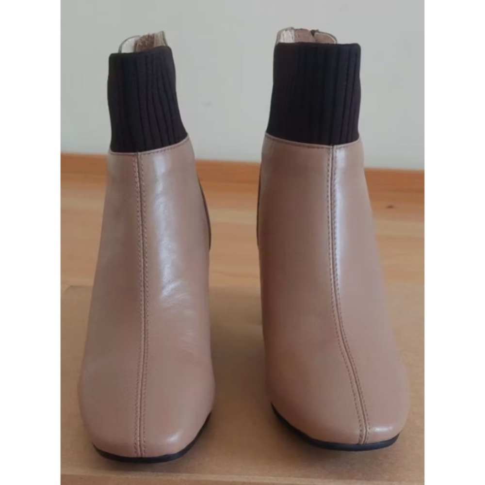 👢針織襪修小腿型粗跟短靴$1580👢-細節圖3