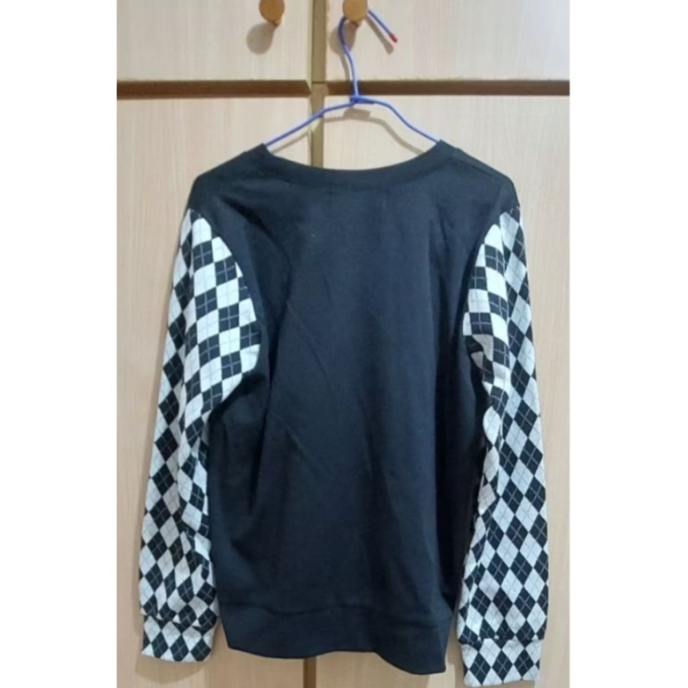 🧥正韓版系列兔寶寶圖騰女上衣（黑色 均碼）🧥-細節圖2