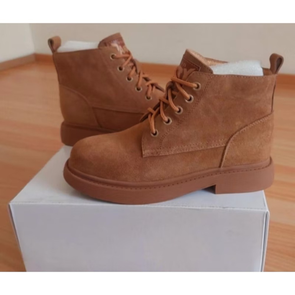 👢復古馬丁舒服柔軟牛皮休閒短靴35號👢-細節圖2