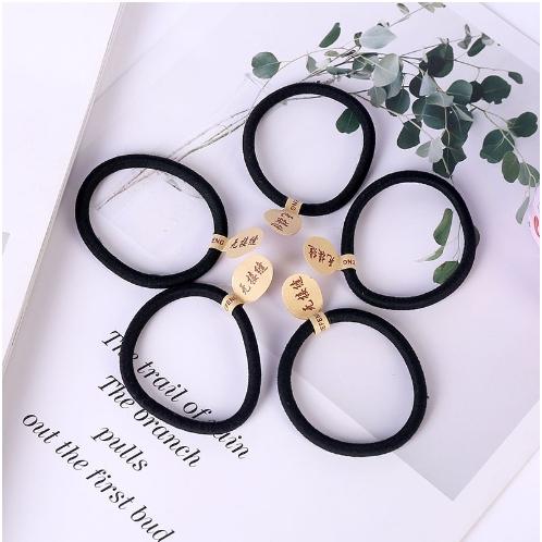 ◎台灣24H出貨◎無接縫髮圈 紮頭髮 髮圈 髮束 髮帶 髮飾 高彈力 不傷髮 耐用髪束 馬尾 紮頭髪繩 綁頭髮 黑髮圈-細節圖3