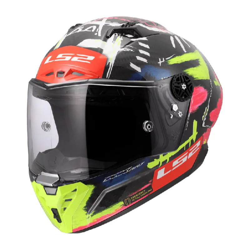 《一戴安全帽》 LS2/FF805碳纖維6K 全罩＃紅彩鑽/＃軌跡 買就送好禮三選一/頂級賽事帽/CNS加強型安規-細節圖3