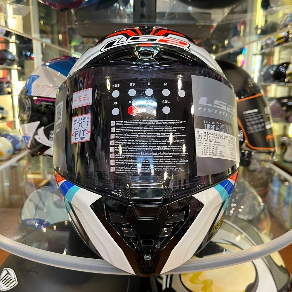《一戴安全帽》 LS2/FF805碳纖維6K 全罩＃紅彩鑽/＃軌跡 買就送好禮三選一/頂級賽事帽/CNS加強型安規-細節圖5