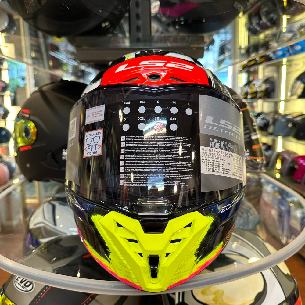 《一戴安全帽》 LS2/FF805碳纖維6K 全罩＃紅彩鑽/＃軌跡 買就送好禮三選一/頂級賽事帽/CNS加強型安規-細節圖9