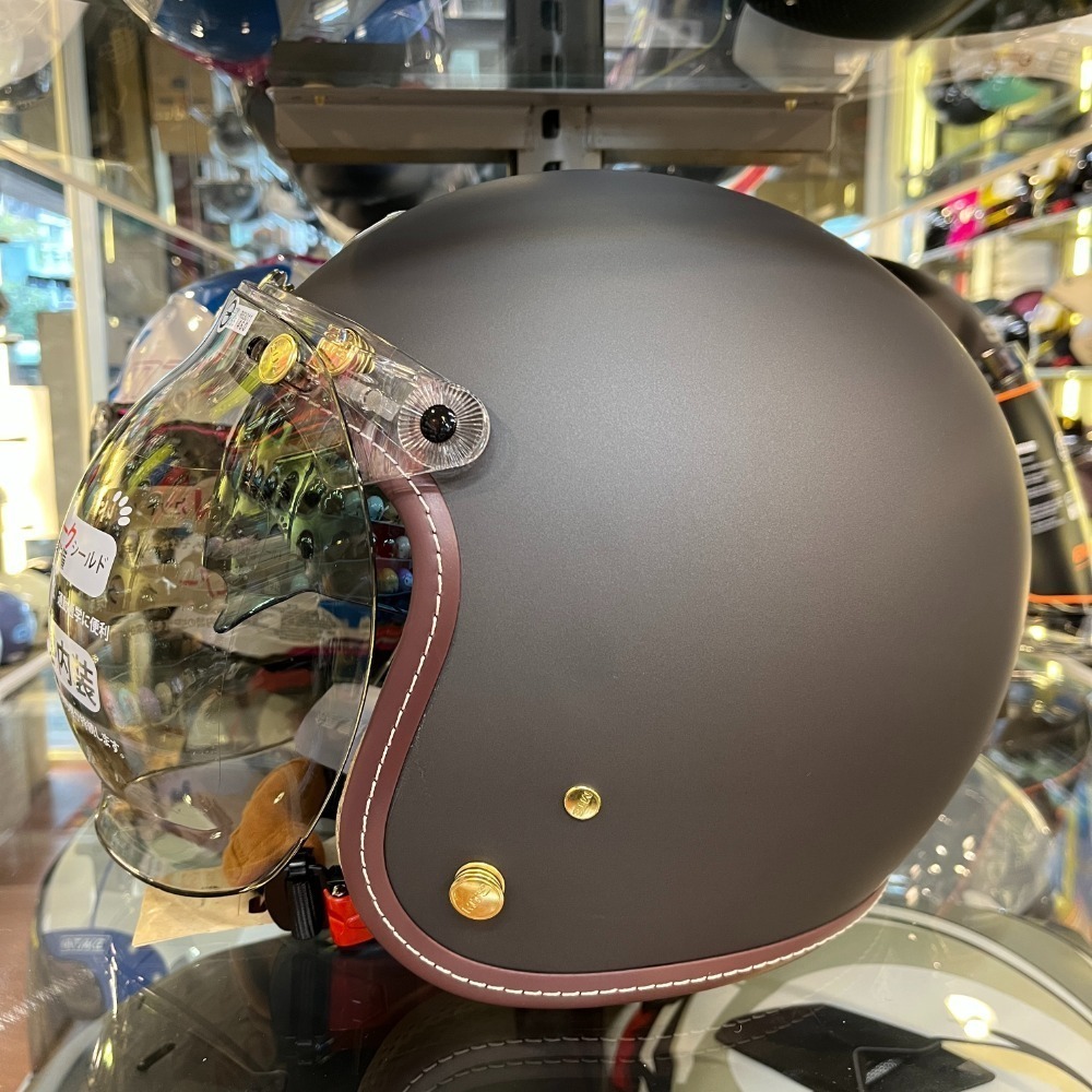 《一戴安全帽》GP-5 MTS/345 皮革邊 買就送原廠泡泡鏡 涼感布泡泡鏡車縫款復古帽 多層膜內墨片-規格圖7