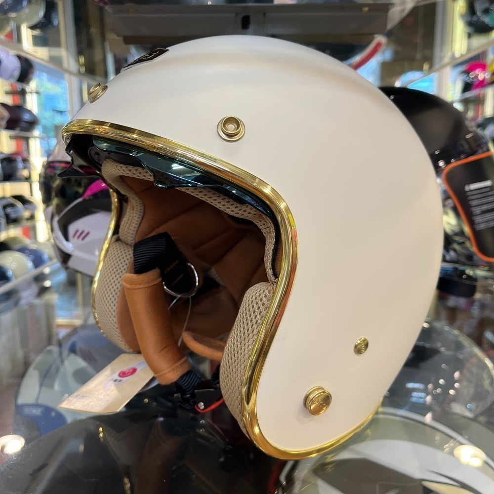 《一戴安全帽》GP-5 MTS/343 金邊 可加購盾牌鏡片 涼感布內藏鏡復古帽 多層膜內墨片-規格圖8