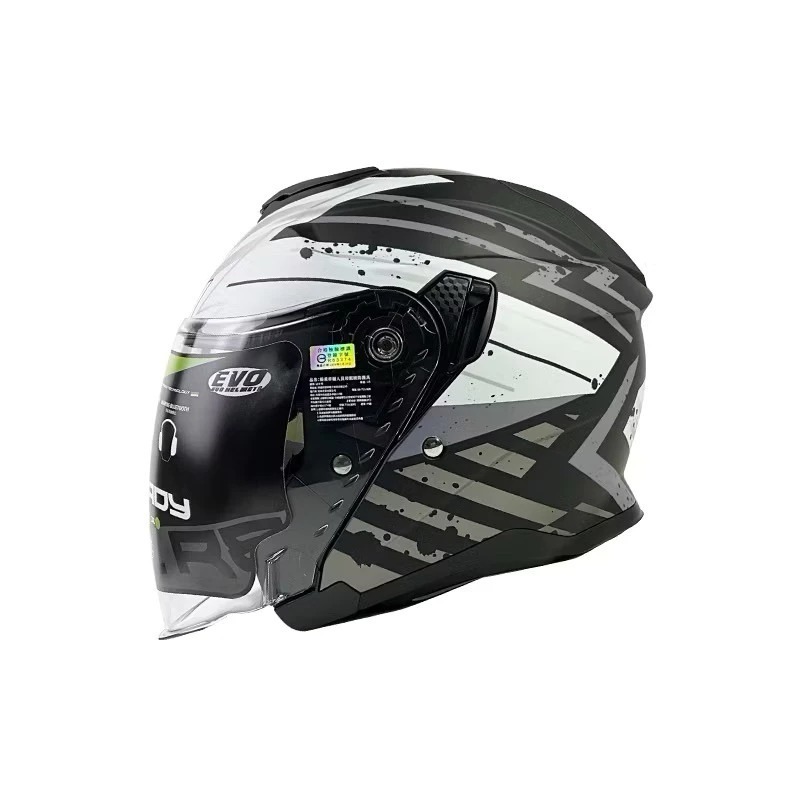 《一戴安全帽》智同 EVO/CA935 #素色/#花色款 四分之三 大頭帽 加大 多層膜內墨鏡-細節圖2