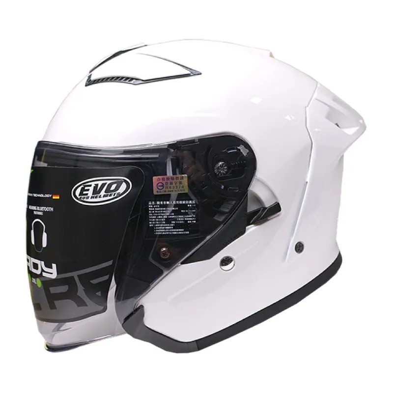 《一戴安全帽》智同 EVO/CA839 四分之三 勁風雙鏡造型帽 #素色/#花色款 多層膜內墨鏡 金屬齒排扣-細節圖6