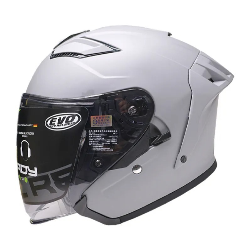 《一戴安全帽》智同 EVO/CA839 四分之三 勁風雙鏡造型帽 #素色/#花色款 多層膜內墨鏡 金屬齒排扣-細節圖7