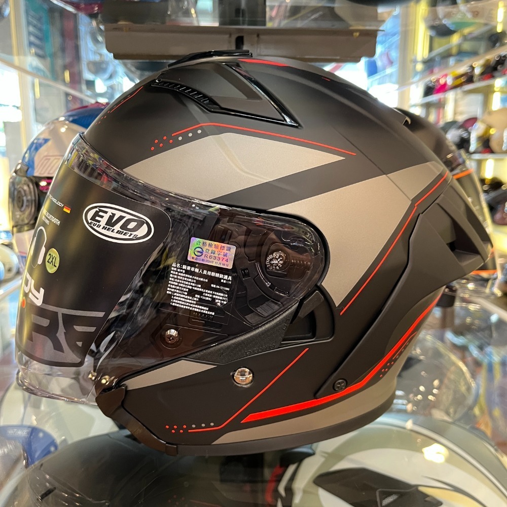 《一戴安全帽》智同 EVO/CA839 四分之三 勁風雙鏡造型帽 #素色/#花色款 多層膜內墨鏡 金屬齒排扣-規格圖8