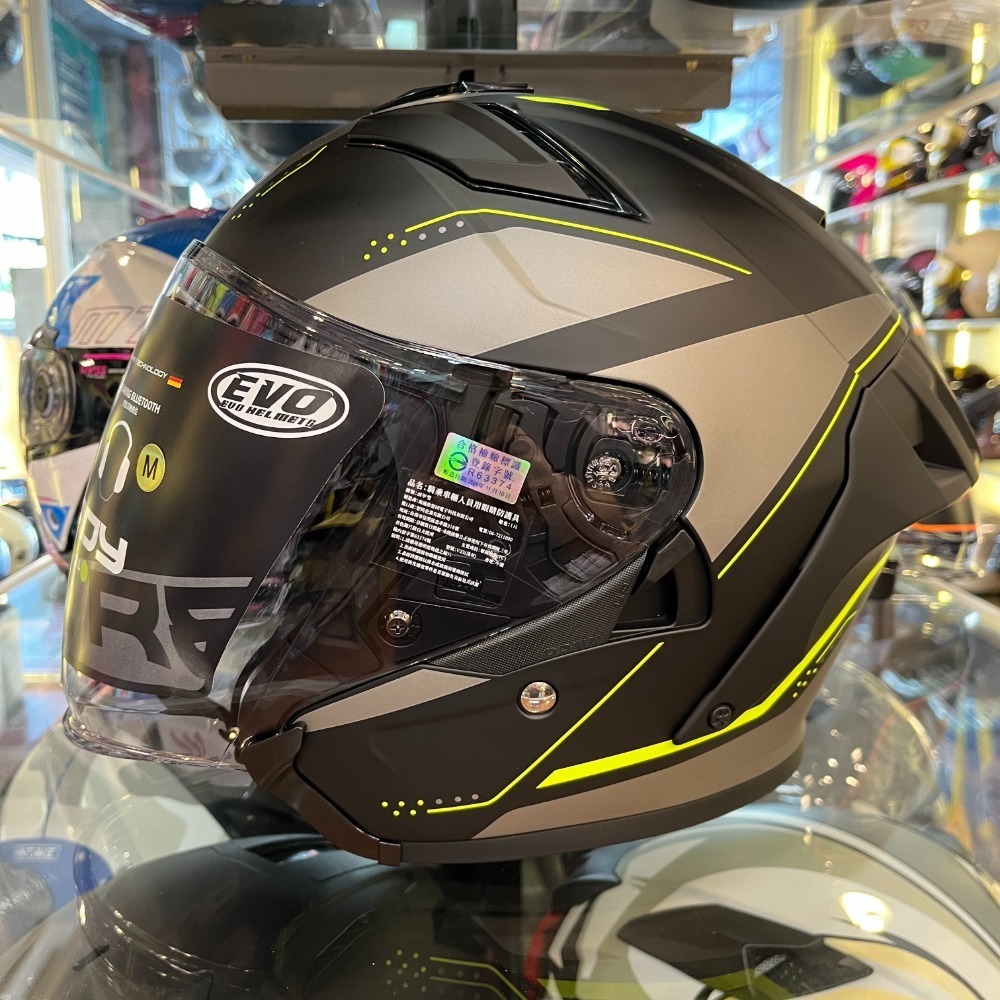 《一戴安全帽》智同 EVO/CA839 四分之三 勁風雙鏡造型帽 #素色/#花色款 多層膜內墨鏡 金屬齒排扣-規格圖8