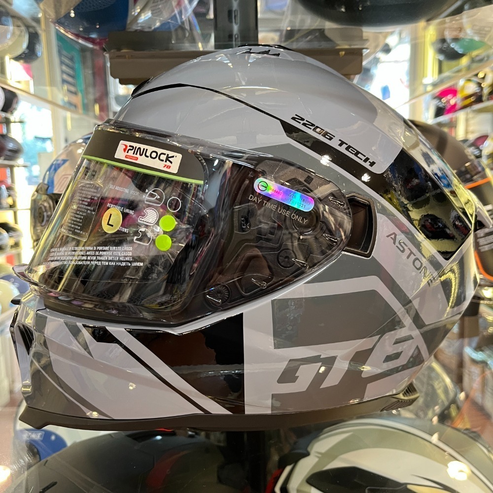 《一戴安全帽》ASTONE/GT6 YB1 灰黑 內藏墨鏡 全罩式安全帽-規格圖8