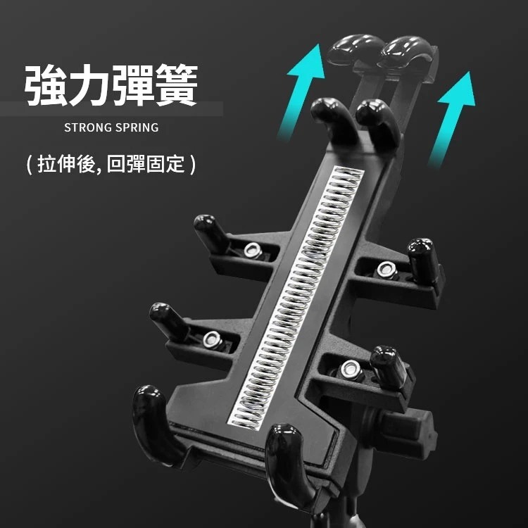 《一戴安全帽》追夢一號 八爪減震機車支架 後照鏡款 八爪減震/防滑穩固/手機支架/導航支架/外送神器-細節圖4