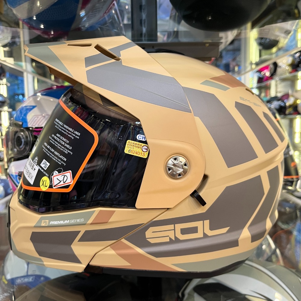 《一戴安全帽》SOL/SM-6P 彩繪 前衛者 可樂帽 買就送好禮3選一/帽內附贈大帽舌一件可自由拆裝-規格圖7