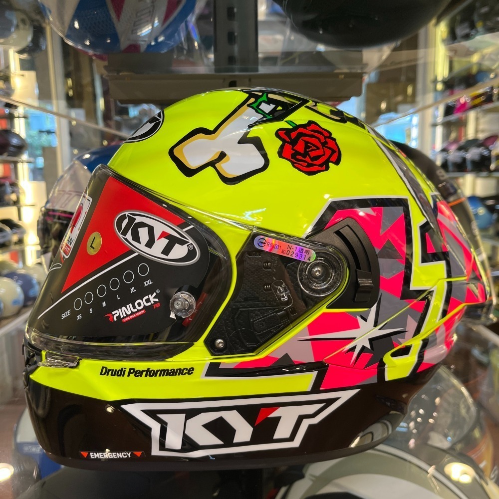 《一戴安全帽》💥零碼出清💥KYT/NFR#19義大利#12藍#41海盜#12紅/選手彩繪全罩安全帽/送多層膜鏡片-規格圖4