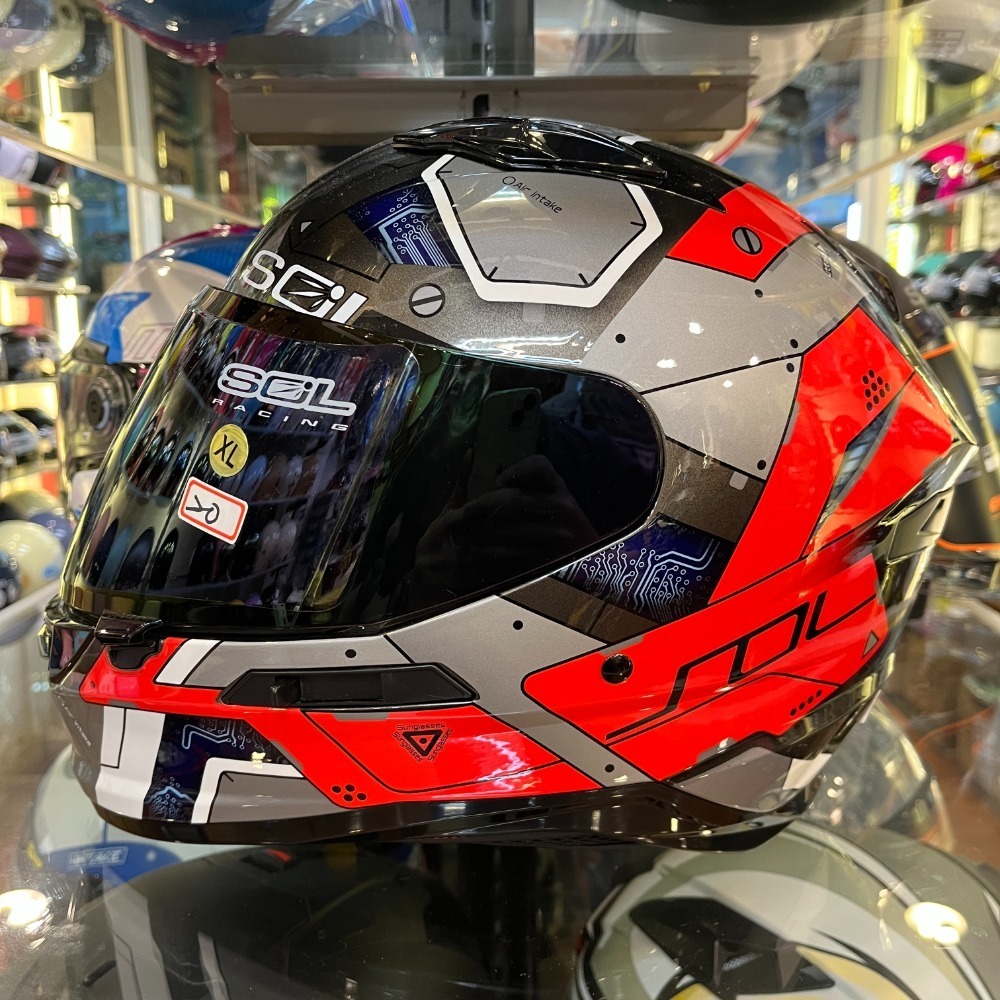 《一戴安全帽》SOL/SF-6 #素色/#獨角獸/#機動裝甲 全罩式安全帽 👍買就送防水袋/加強鏡片厚度/雙D扣-規格圖4