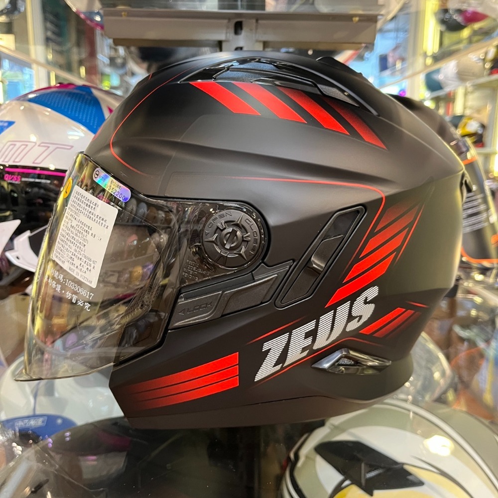 《一戴安全帽》ZEUS 瑞獅/ZS-613B 四分之三 #素色/#彩繪 可加購下巴-規格圖11