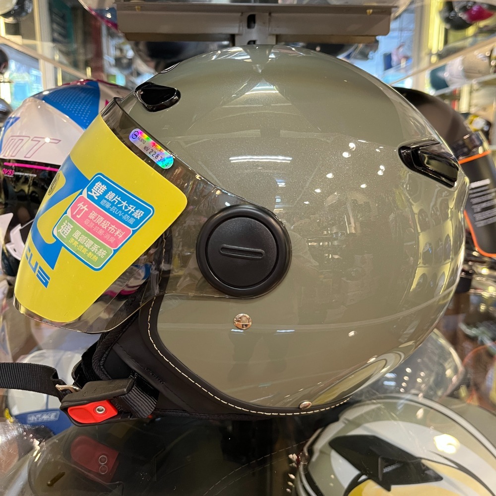 《一戴安全帽》ZEUS 瑞獅/ZS-210BC 四分之三 內墨鏡 內襯全可拆-規格圖7