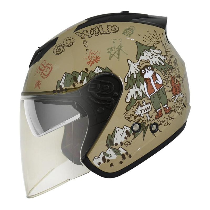 《一戴安全帽》THH/T386N #素色/#野FUN/#海軍/#小丑2代 四分之三 男女款 👍買就送安全帽防水袋-細節圖4