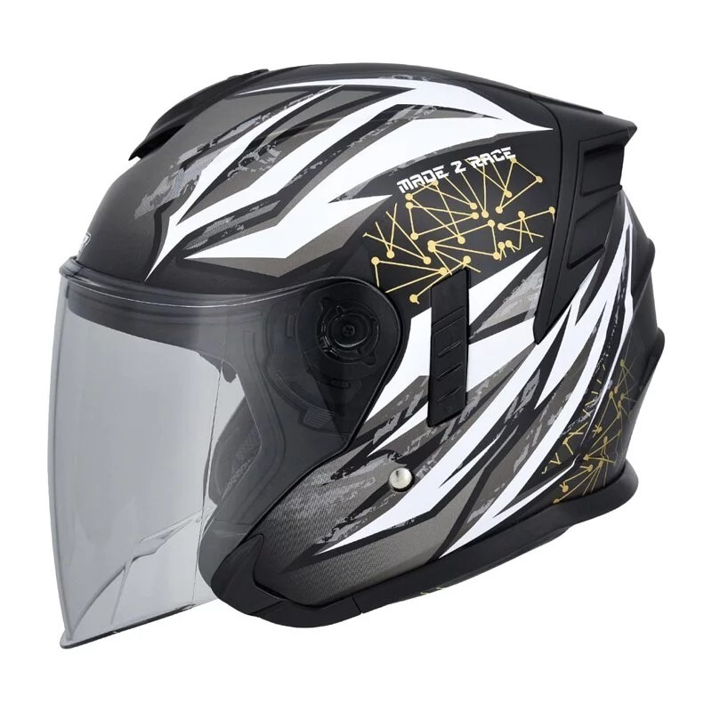 《一戴安全帽》M2R/FR-2 紀念版 #素色/#變色龍/#彩繪/#13極馳 四分之三 👍買就送好禮三選一-細節圖3