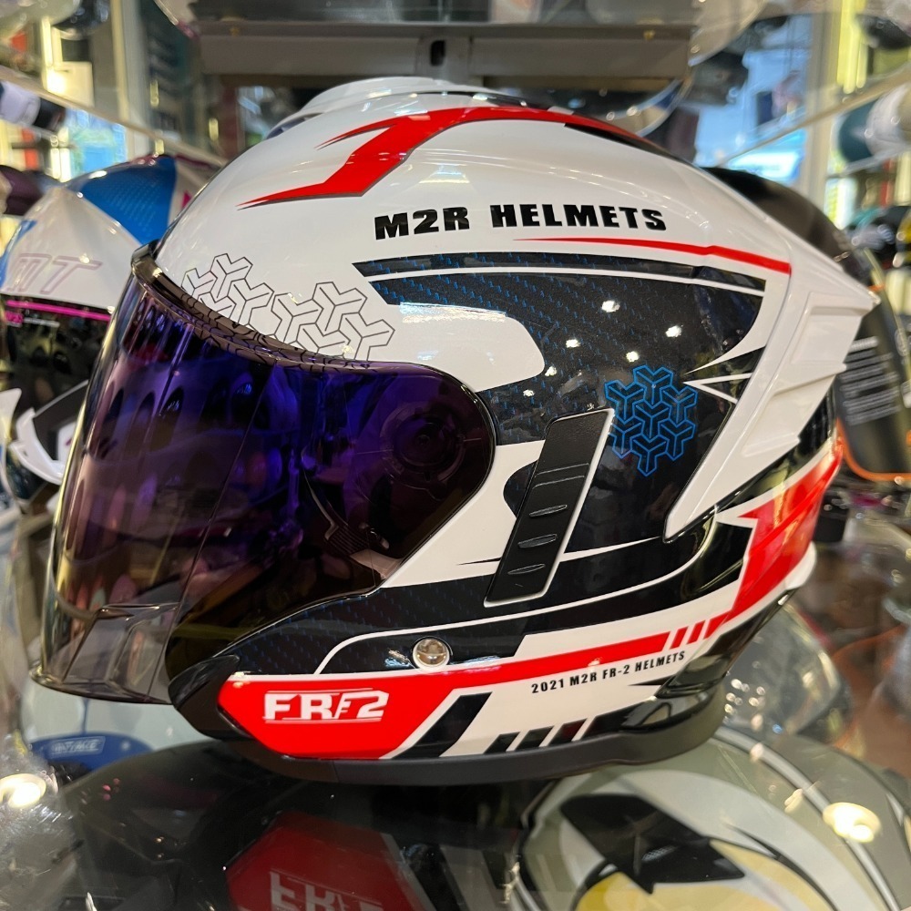 《一戴安全帽》M2R/FR-2 紀念版 #素色/#變色龍/#彩繪/#13極馳 四分之三 👍買就送好禮三選一-規格圖11