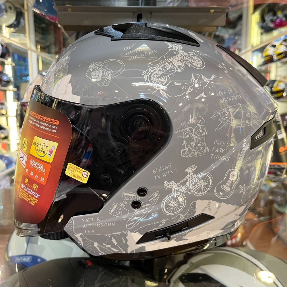 《一戴安全帽》SOL/SO-7E #素色/#探險者/#幻影/#浮世繪 四分之三 買就送好禮3選一-規格圖11