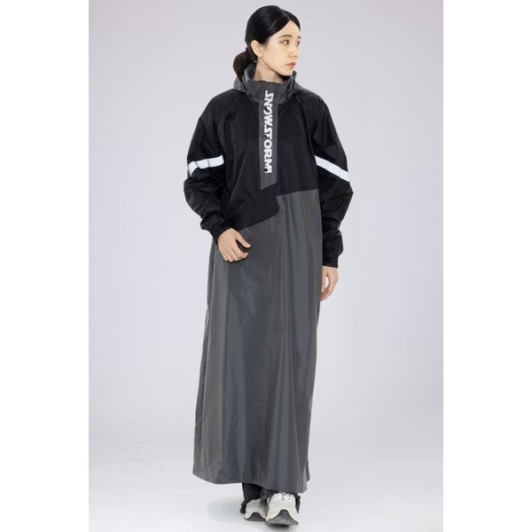 《一戴安全帽》SNOWSTORMI/GL-S 鈦灰/深黑 香檳/深黑 螢光黃/深黑 白/深黑 一件式側開機能雨衣-規格圖8