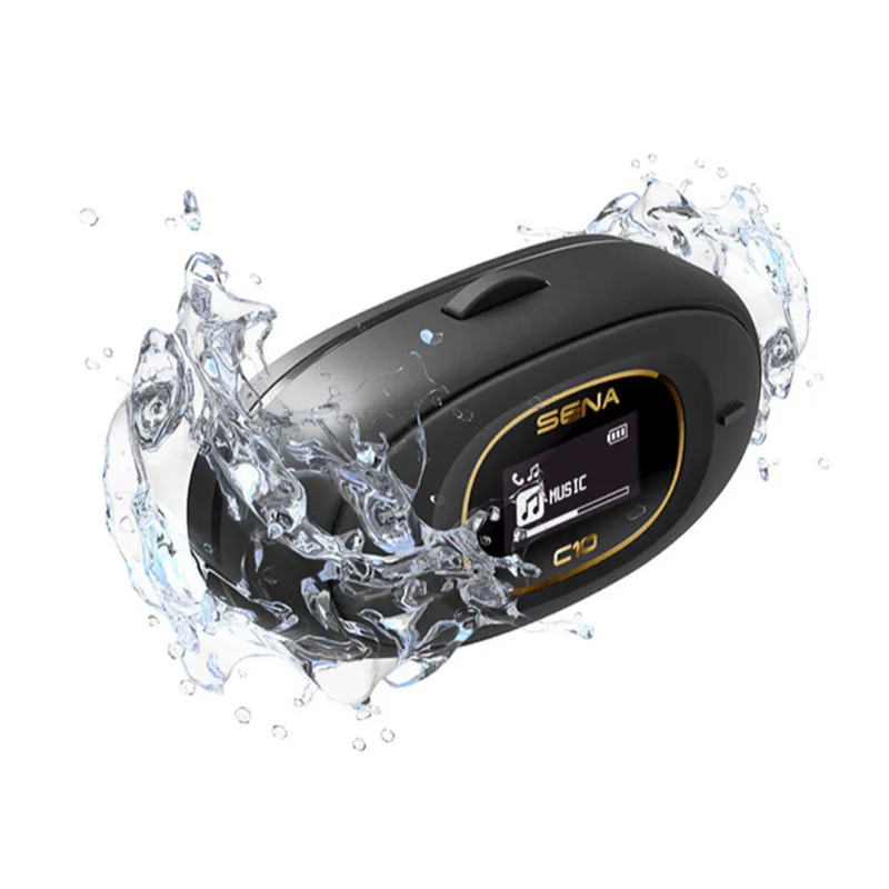 《一戴安全帽》SENA/C10 機車藍牙耳機 十項全能 LCD螢幕/支援四人對講/連續通話16小時/支援手機App-細節圖2