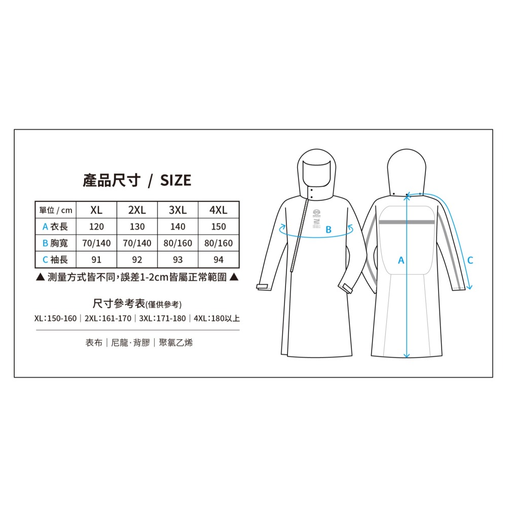 《一戴安全帽》OutPerform 奧德蒙/背包款 去去雨水走PIUS斜開雙拉鍊專利連身式雨衣-細節圖5