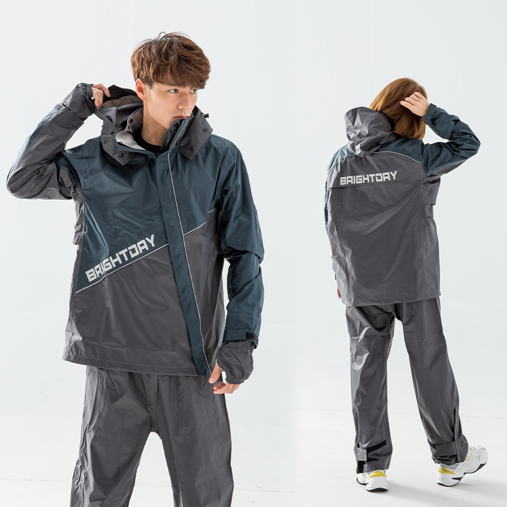 《一戴安全帽》OutPerform 奧德蒙/終結者斜開專利兩件式風雨衣-細節圖3