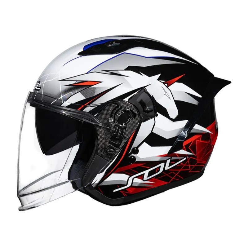 《一戴安全帽》SOL/SO-11P #獨角獸 四分之三 買就送好禮3選一/全新後尾翼帥氣破表/全新加長大鏡片-細節圖4