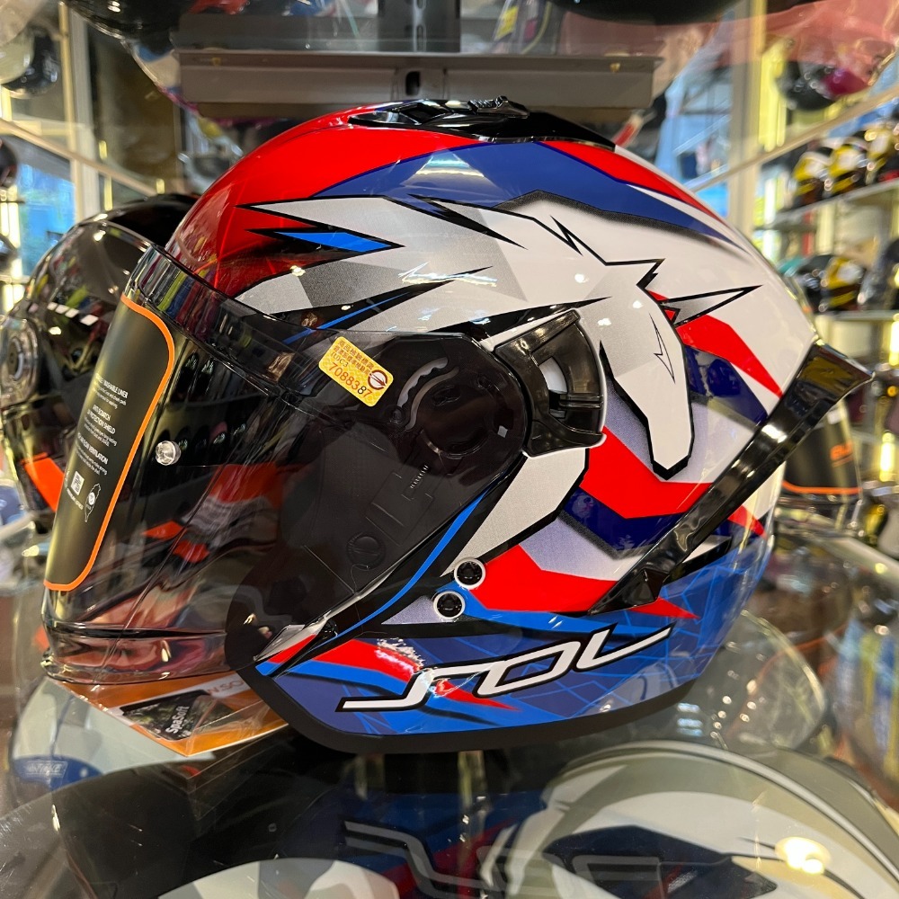 《一戴安全帽》SOL/SO-11P #獨角獸 四分之三 買就送好禮3選一/全新後尾翼帥氣破表/全新加長大鏡片-規格圖6