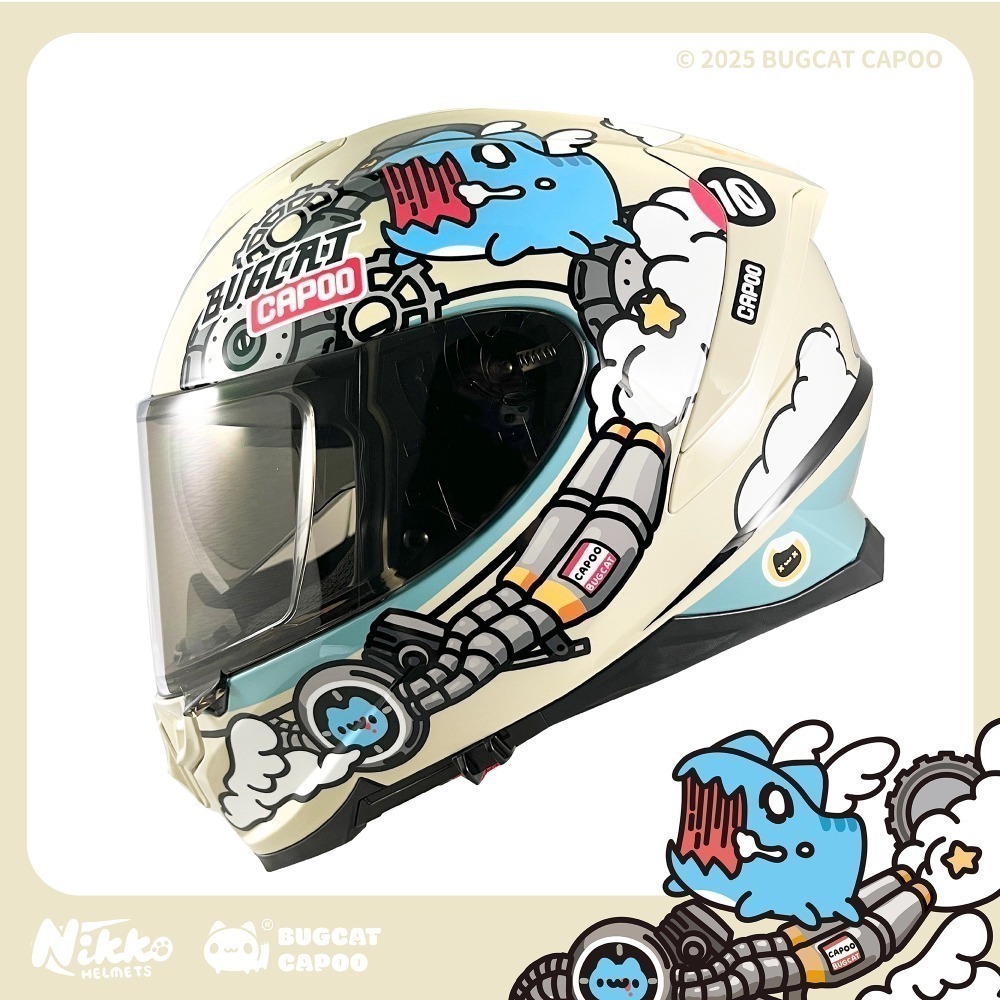 《一戴安全帽》NIKKO/N-806 II 急速咖波全罩式安全帽 👍-規格圖4