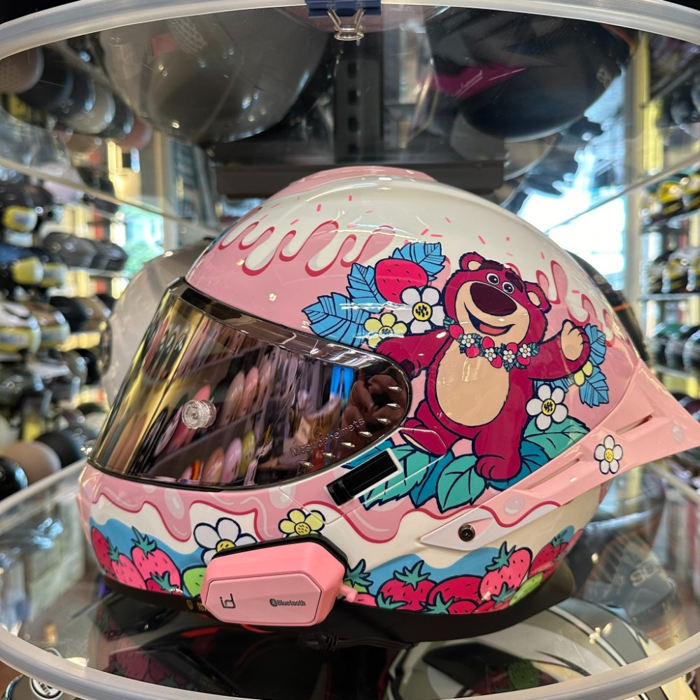 《一戴安全帽》MESUCA麥斯卡/M601 草莓熊抱哥全罩 送防水袋-規格圖8