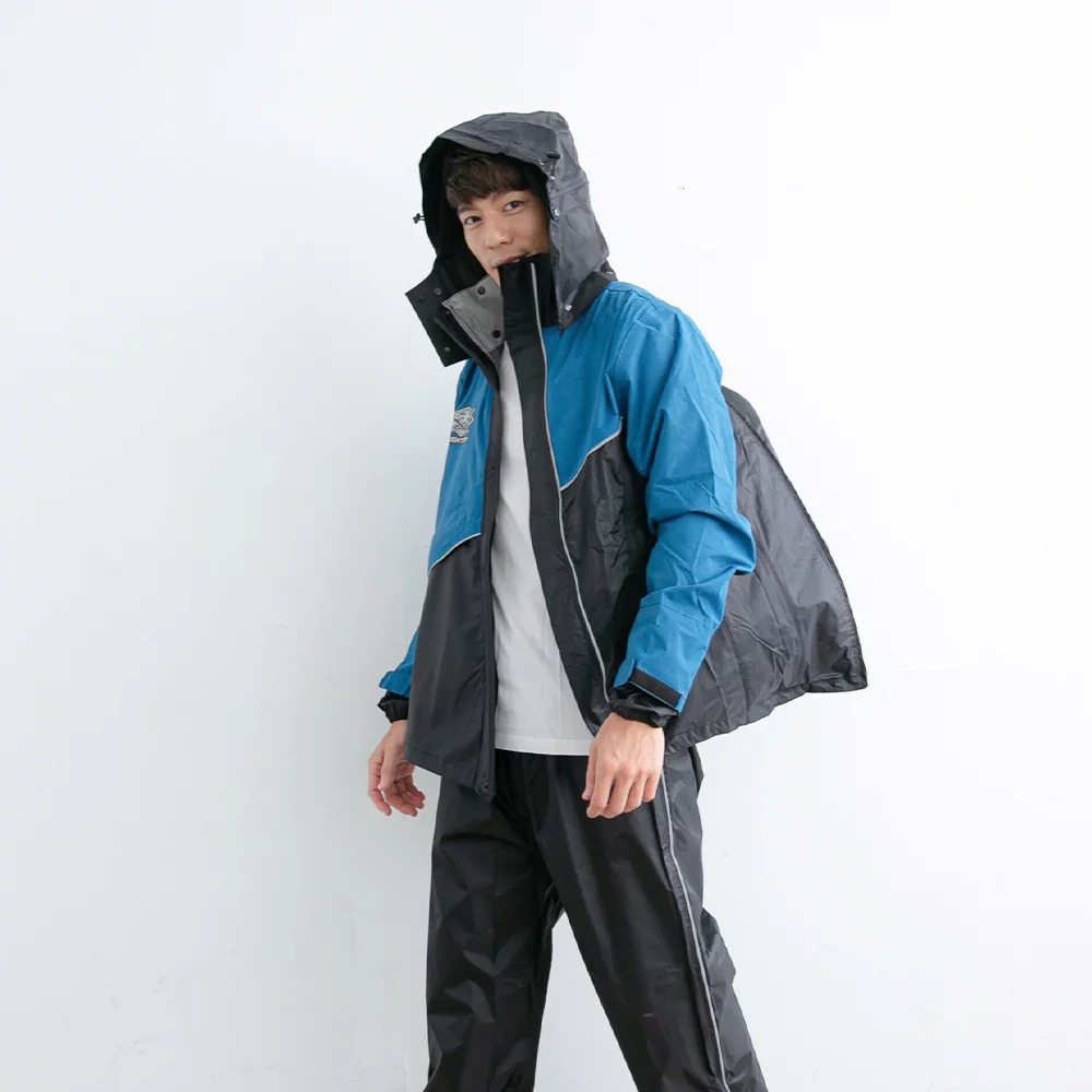 《一戴安全帽》OutPerform 奧德蒙/背包款 終結者斜開專利兩件式風雨衣-細節圖6