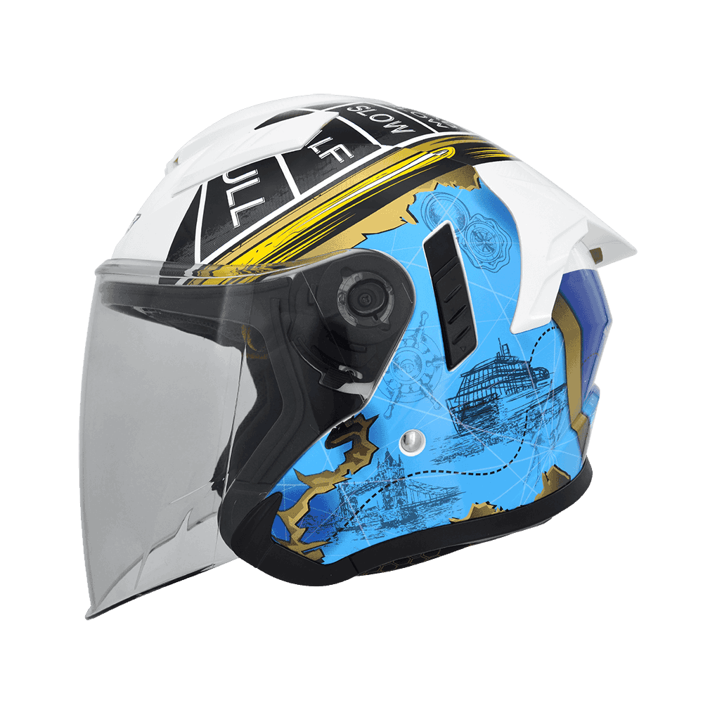 《一戴安全帽》M2R/VO-1 #素色/#1 阿茲特克/#2 鐵達尼號/#3 黑柴犬 四分之三-細節圖5