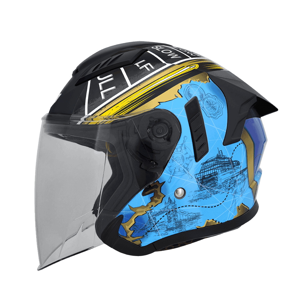 《一戴安全帽》M2R/VO-1 #素色/#1 阿茲特克/#2 鐵達尼號/#3 黑柴犬 四分之三-細節圖6