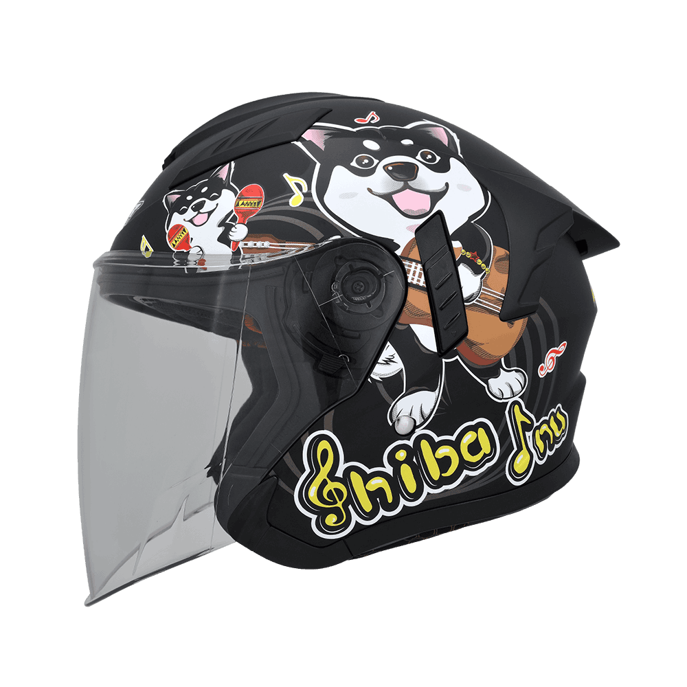 《一戴安全帽》M2R/VO-1 #素色/#1 阿茲特克/#2 鐵達尼號/#3 黑柴犬 四分之三-細節圖7