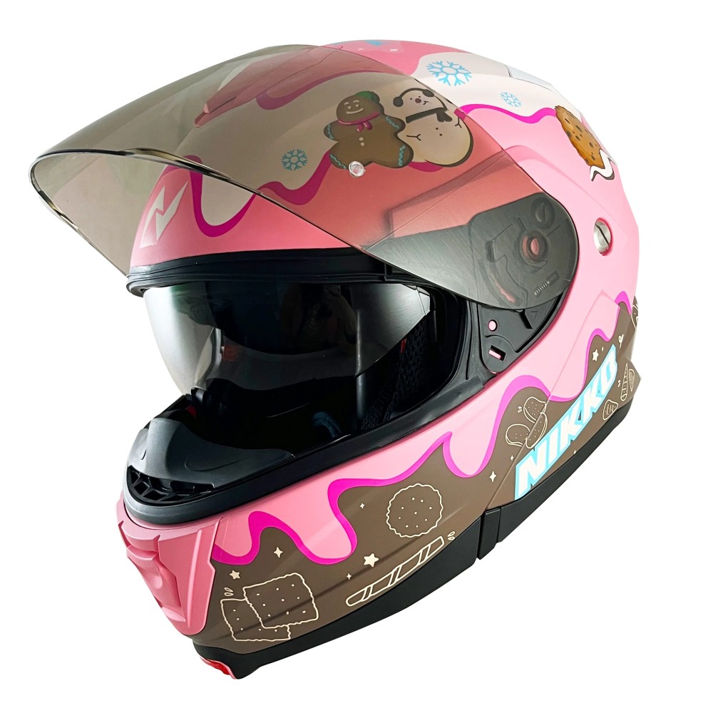 《一戴安全帽》NIKKO/N902 可樂帽 #冰淇淋小熊與薑餅布朗尼 👍買就送防水袋-細節圖3