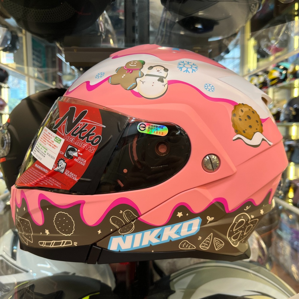 《一戴安全帽》NIKKO/N902 可樂帽 #冰淇淋小熊與薑餅布朗尼 👍買就送防水袋-細節圖5