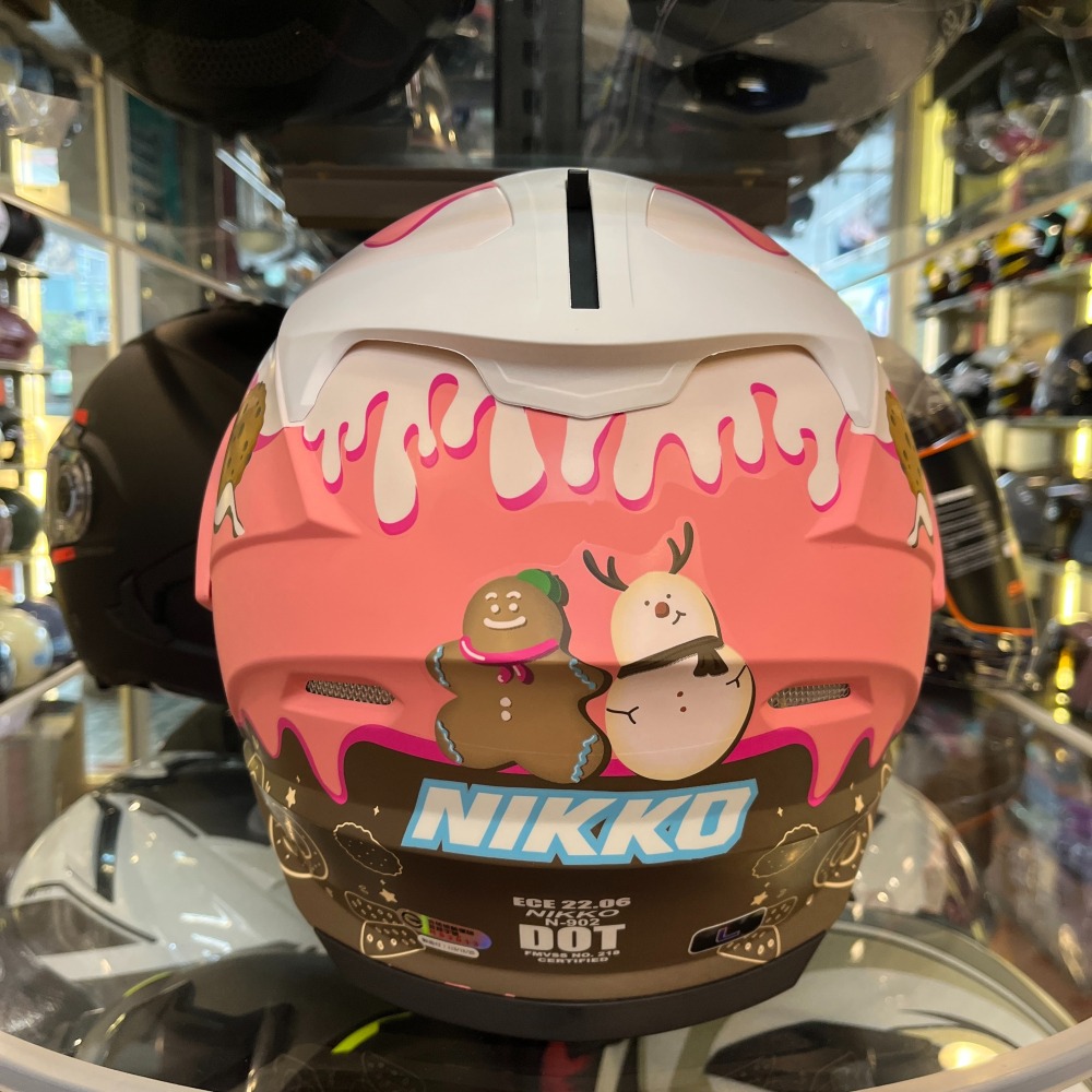 《一戴安全帽》NIKKO/N902 可樂帽 #冰淇淋小熊與薑餅布朗尼 👍買就送防水袋-細節圖7