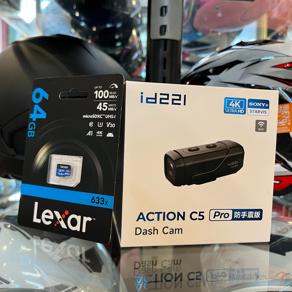 《一戴安全帽》id221/ACTION C5 Pro 防手震行車紀錄器 (送64g記憶卡)-細節圖3