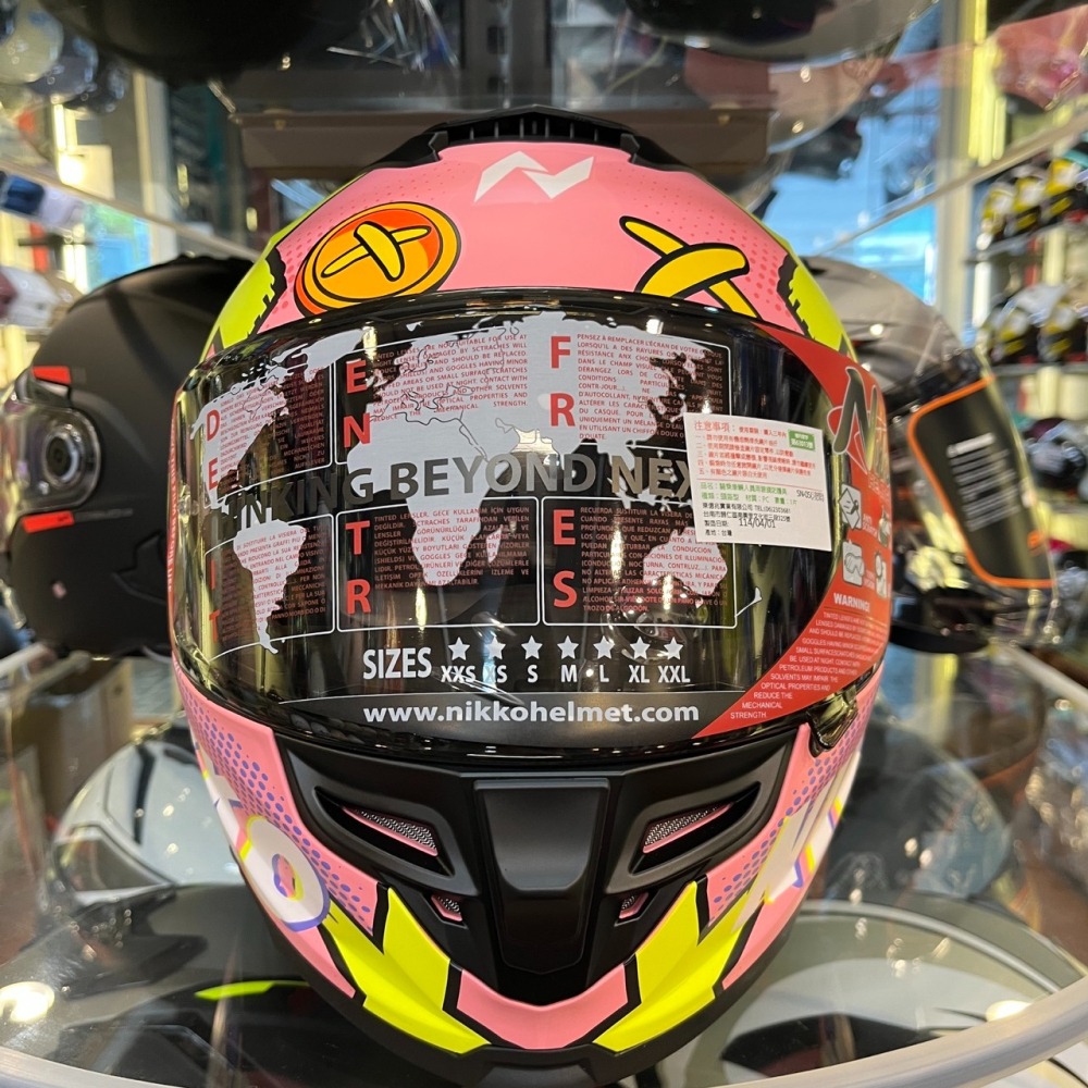 《一戴安全帽》NIKKO/N-806 II 彩繪 #20 安娜貝熊 全罩式安全帽 👍買就送防水袋-細節圖5