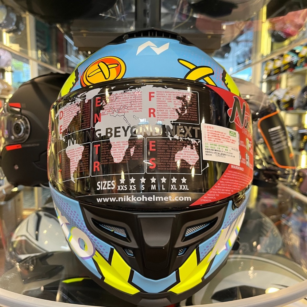 《一戴安全帽》NIKKO/N-806 II 彩繪 #20 安娜貝熊 全罩式安全帽 👍買就送防水袋-細節圖7