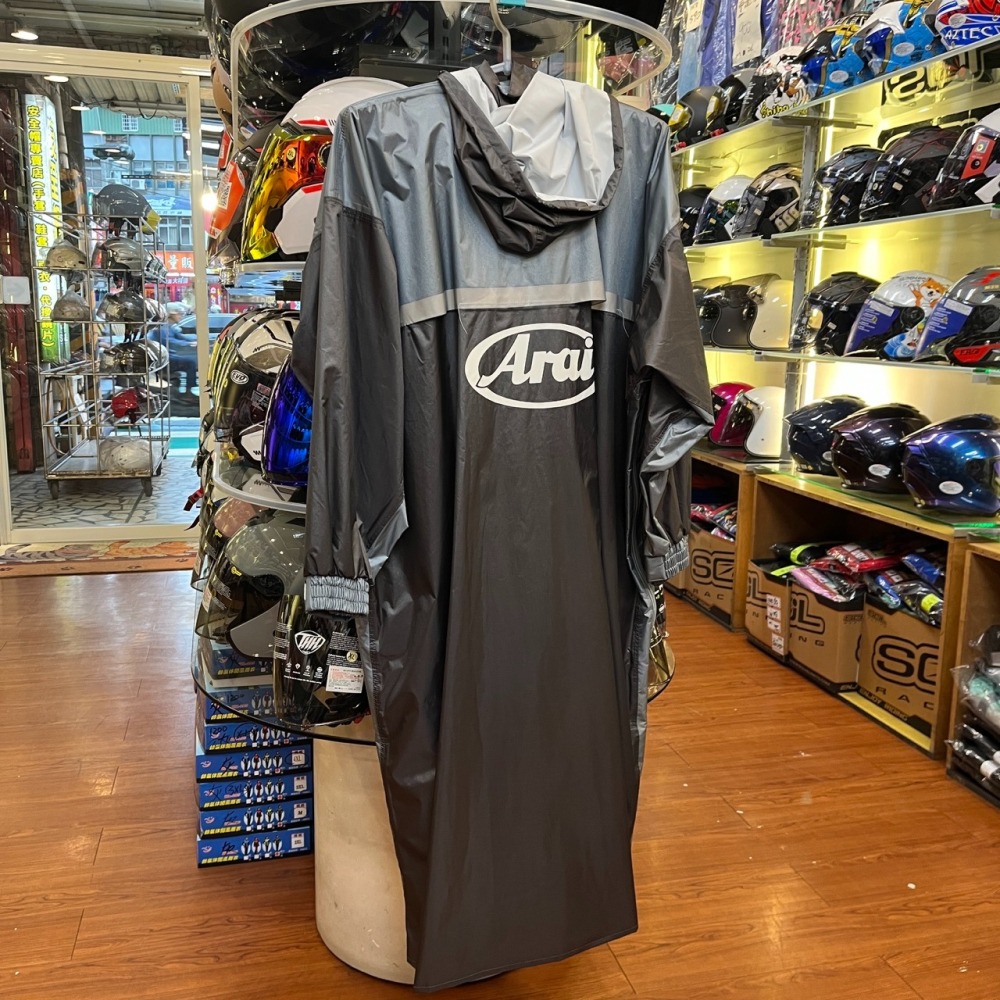 《一戴安全帽》Arai W027 雙側開一件式防水雨衣 台灣製造-細節圖2