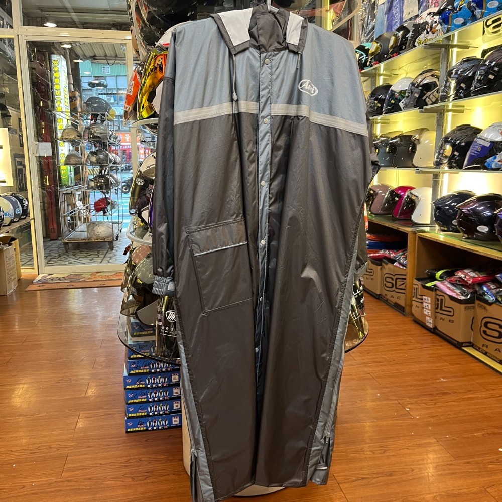 《一戴安全帽》Arai W027 雙側開一件式防水雨衣 台灣製造-規格圖10