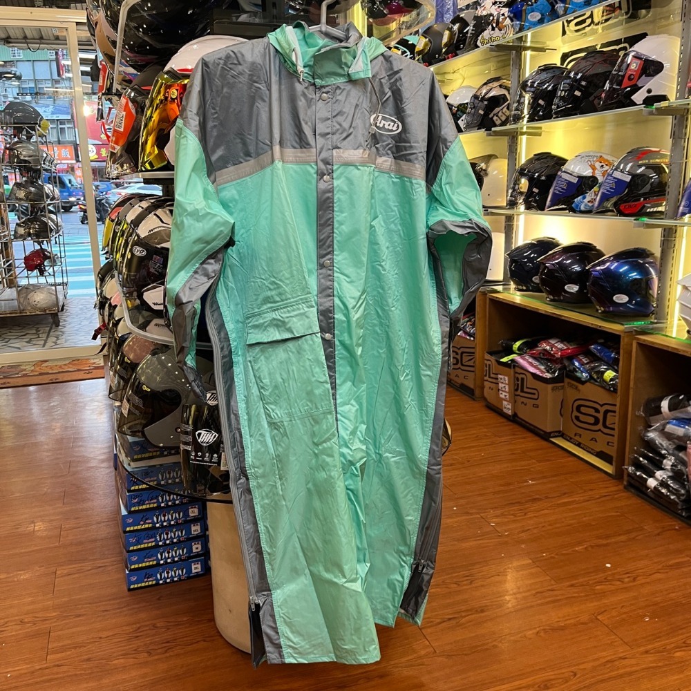 《一戴安全帽》Arai W027 雙側開一件式防水雨衣 台灣製造-規格圖10